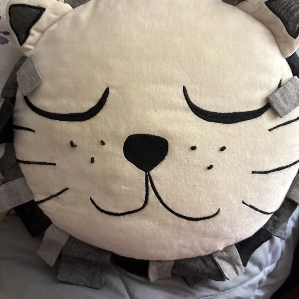 POTTERY BARN KIDS Emily & Meritt Decorative Sleepy Lion Throw Pillow nursery dec